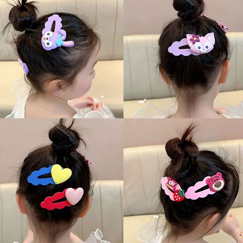 20PCS/Set Children's Cute Candy Color Hair Clip Children's Hair Accessories Small Hair Clip Girls' Hair Accessories Animal Hair Clip Set Anti slip Metal Button Suitable for Girls and Children