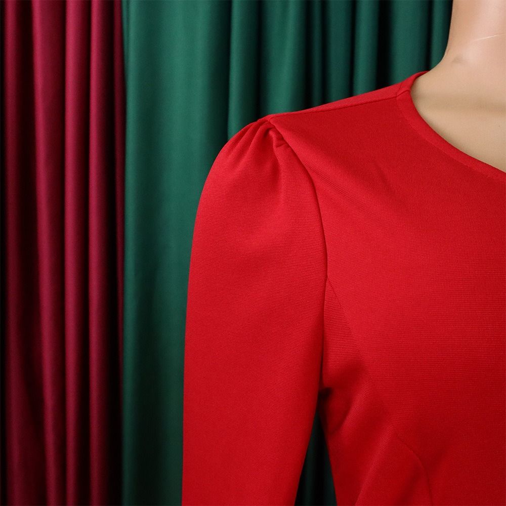 African European & American D388 Amazon 2025 Fashion Women's Elegant High-Waisted Pleated Skirt Office Wear Long Tong Le Bag Hip Pencil Dress Weave Fabric Technique Elegant Style