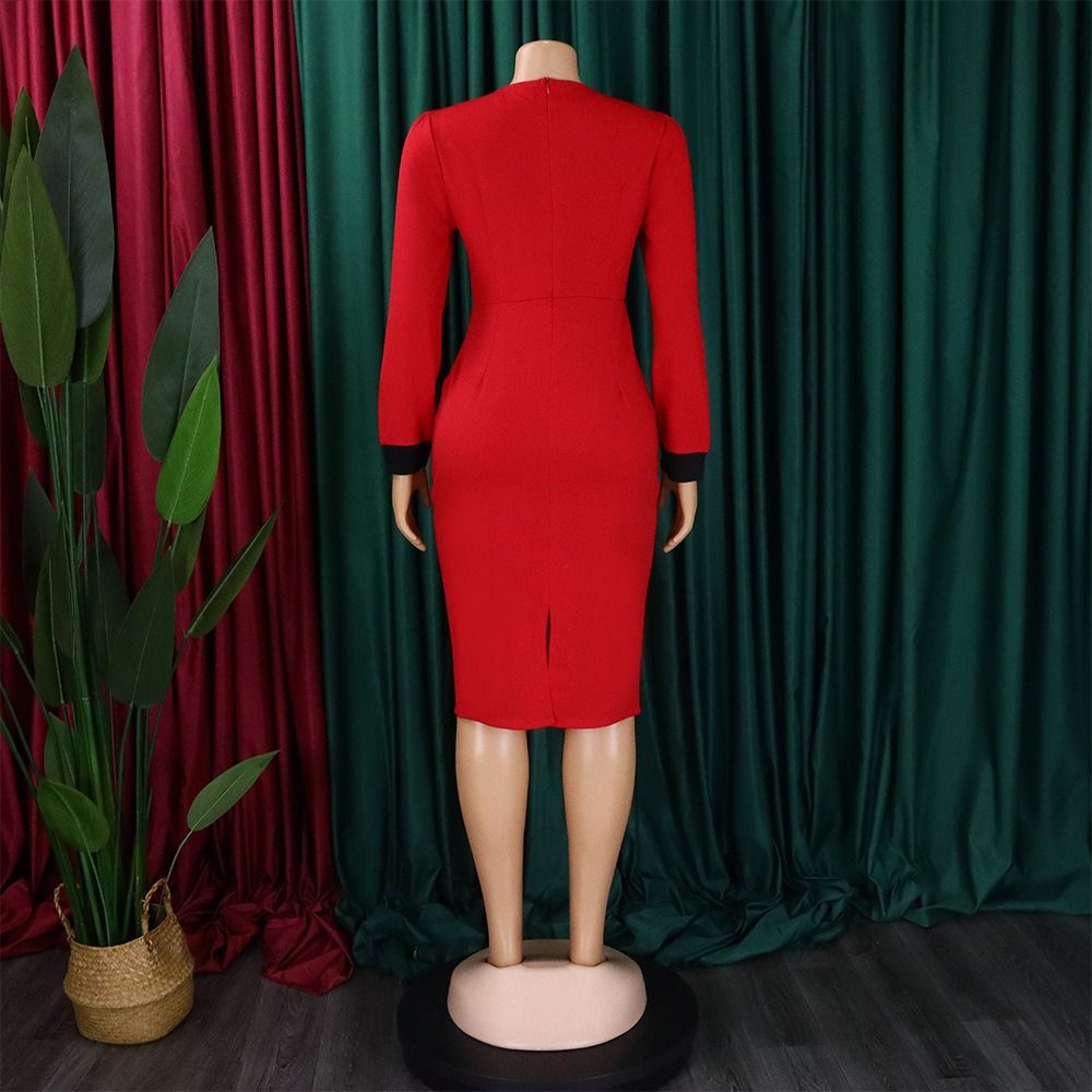 African European & American D388 Amazon 2025 Fashion Women's Elegant High-Waisted Pleated Skirt Office Wear Long Tong Le Bag Hip Pencil Dress Weave Fabric Technique Elegant Style
