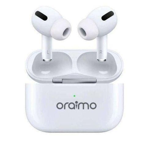 Oraimo Airbuds True Wireless Heavy Bass Earpods, Airpods, Earbuds, Headphones, Earphones Bluetooth Connection For Android And IOS Comfort Earfit And Stereo Sound with Free PENDANT HOLDER and Earpods