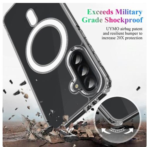 Samsung Galaxy A16, A17, A26, A35, A55 Premium Luxury Clear Transparent Magsafe Back Cover ,Military Grade Shockproof