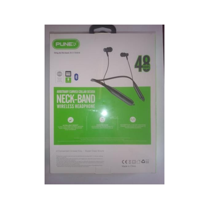 Punex NECKBAND WIRELESS EARPHONE Long Battery Life 48hrs Earphone EU-09