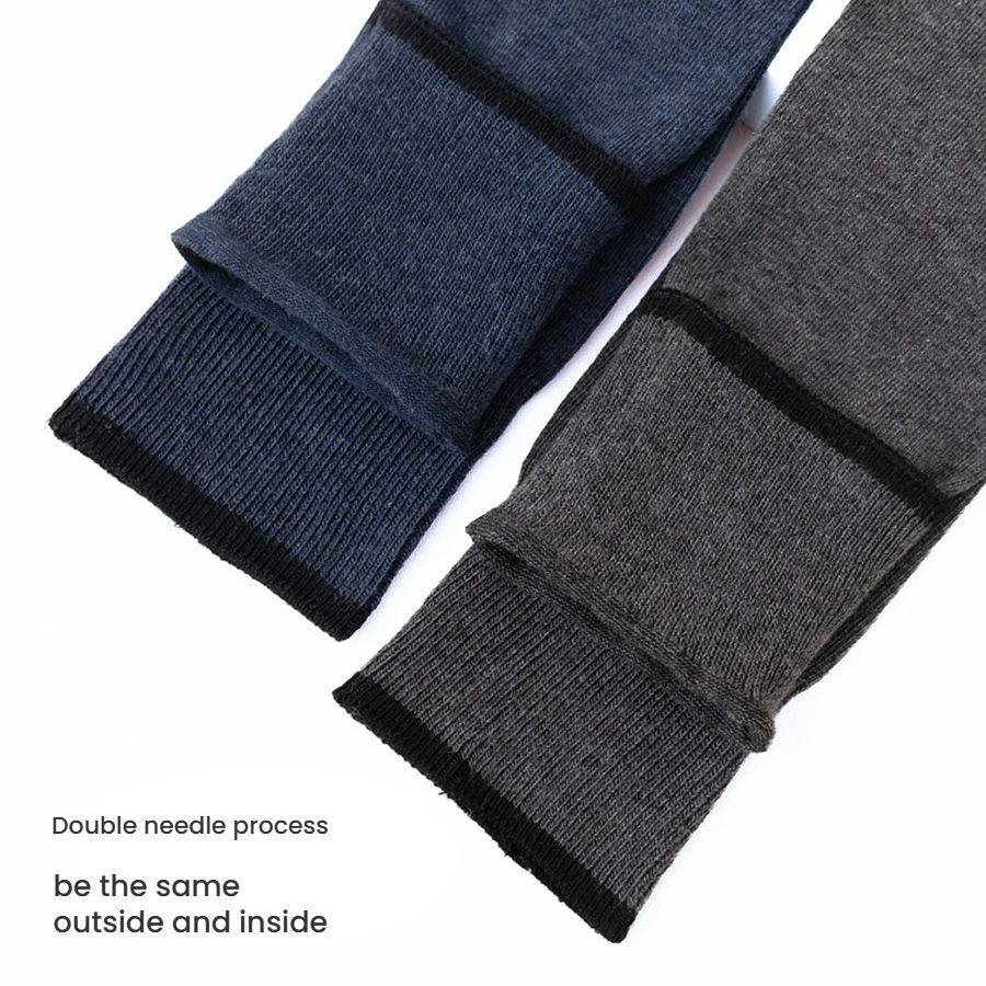 Spring and summer men's stockings color matching combed cotton large size men's socks