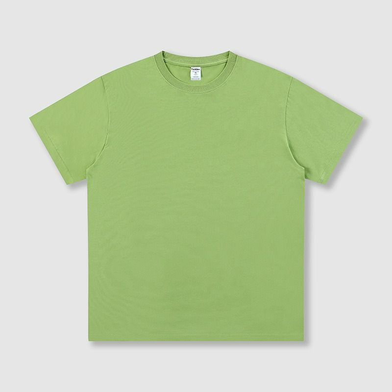 190g pure cotton round neck short-sleeved men's t-shirt cross-border men's blouse summer trend T-shirt