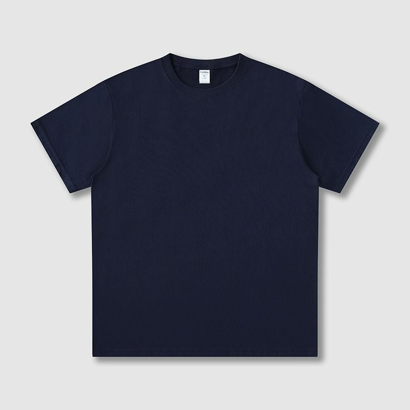 190g pure cotton round neck short-sleeved men's t-shirt cross-border men's blouse summer trend T-shirt