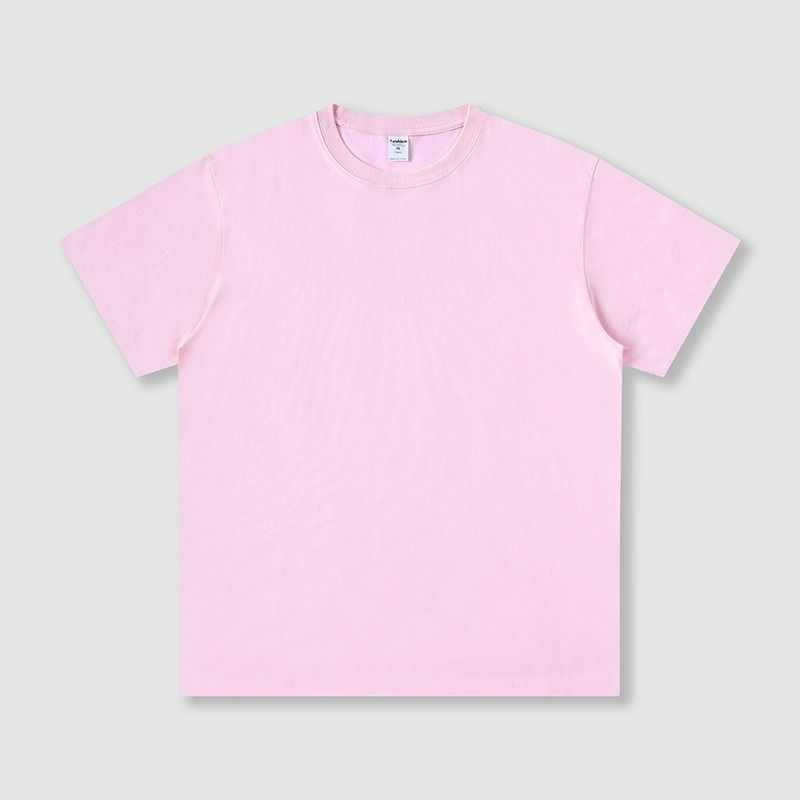 190g pure cotton round neck short-sleeved men's t-shirt cross-border men's blouse summer trend T-shirt