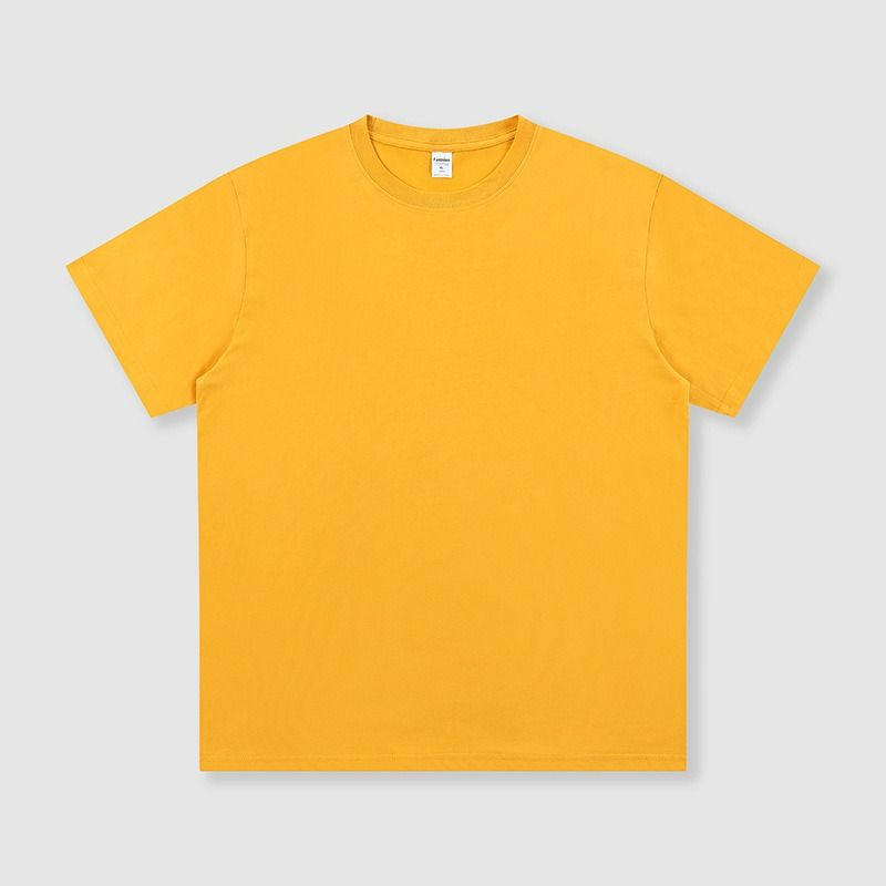 190g pure cotton round neck short-sleeved men's t-shirt cross-border men's blouse summer trend T-shirt