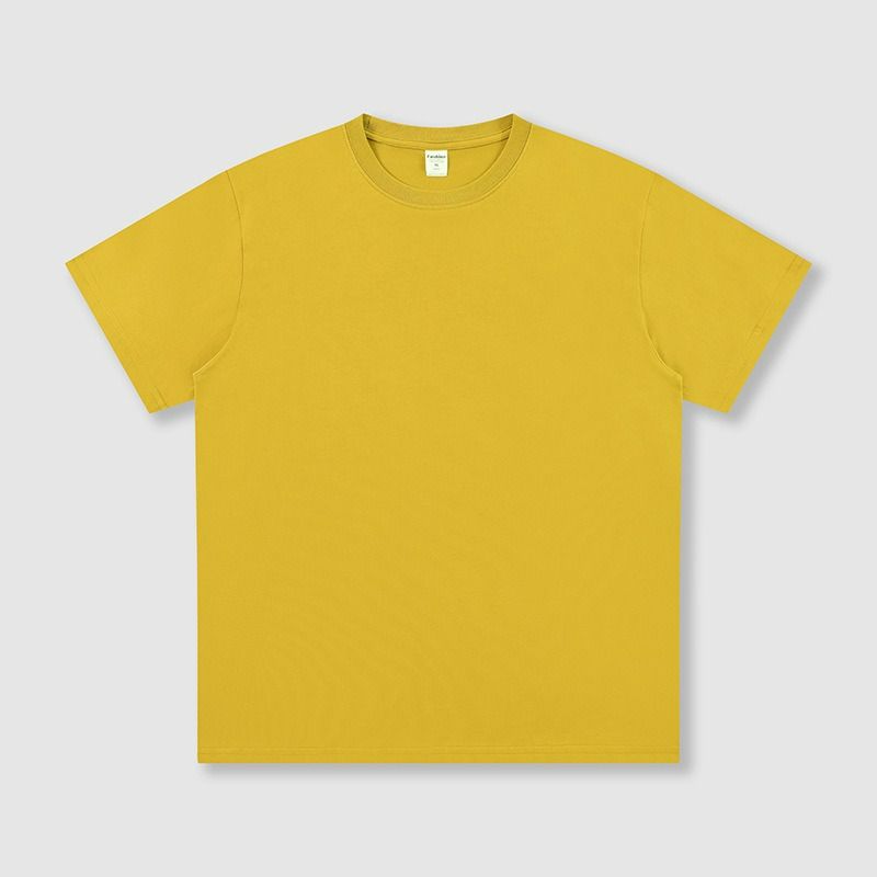 190g pure cotton round neck short-sleeved men's t-shirt cross-border men's blouse summer trend T-shirt