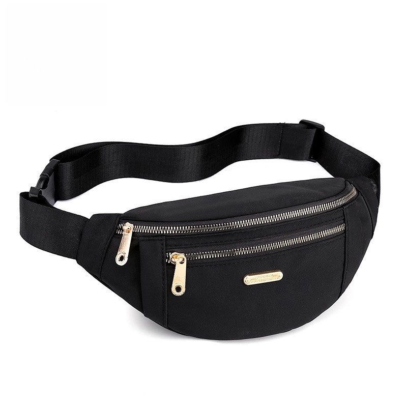Waist bag ladies Korean casual Oxford cloth bag shoulder bag multi-layer chest bag change mobile phone bag messenger bag women