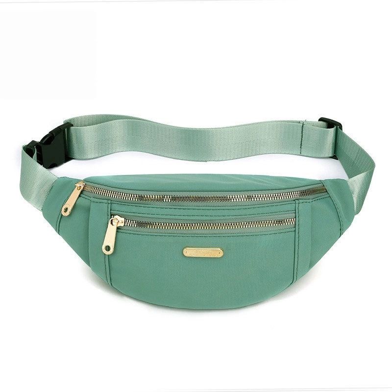 Waist bag ladies Korean casual Oxford cloth bag shoulder bag multi-layer chest bag change mobile phone bag messenger bag women