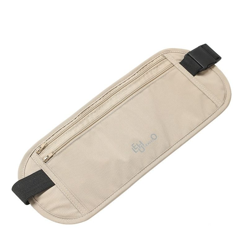 Anti-theft bag, close-fitting waist bag, traveling abroad, running sports, European men's invisible thin female passport bag, anti-theft wallet