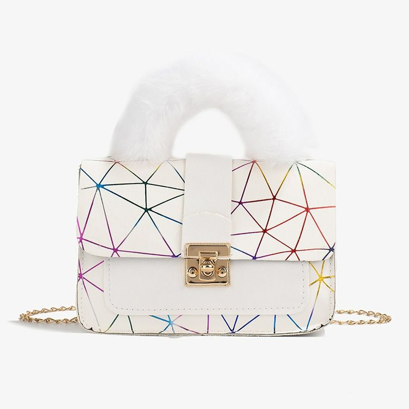 'S G'Maomao handbag 2024 bag women's new niche bag geometric gradient color small square bag small handbags