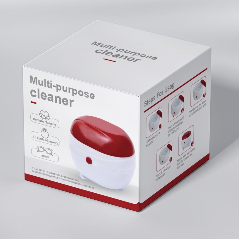 Jewelry glasses watches denture cleaner mini cleaning machine automatic vibration jewelry accessories