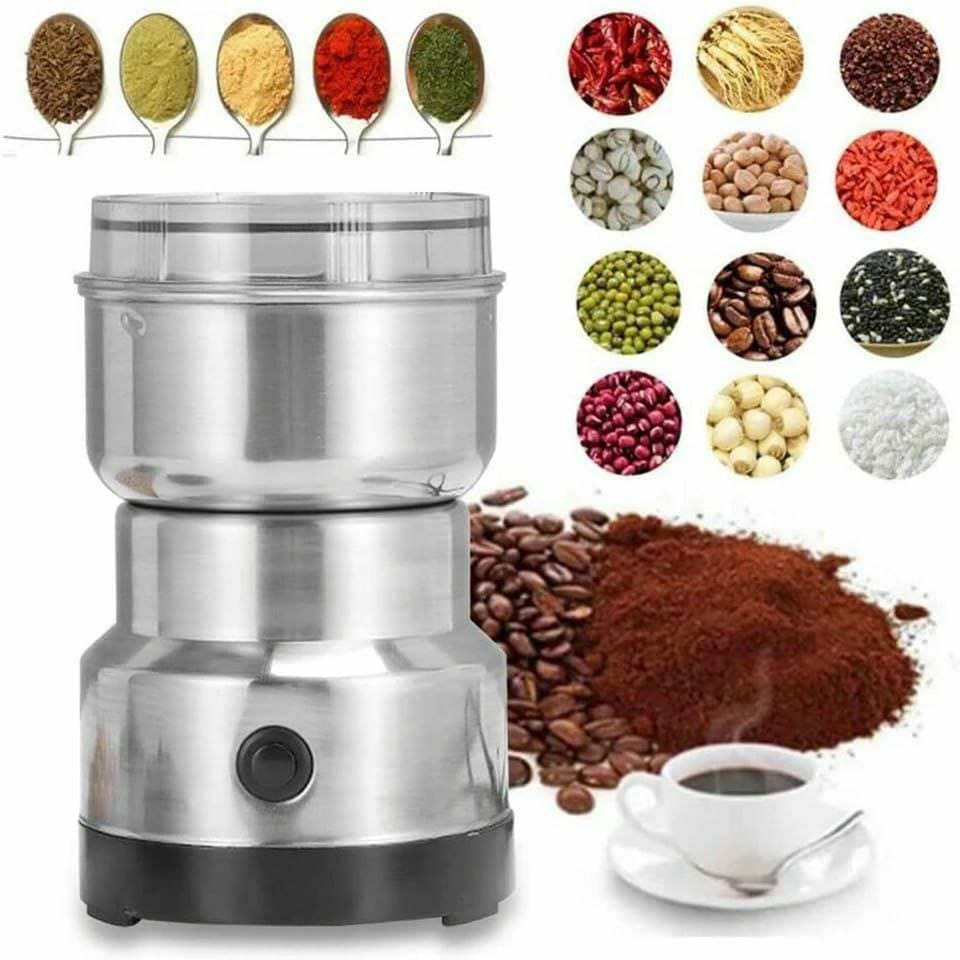 Stainless Steel  Mini Grinder Household Electric Cereals Grain Grinder