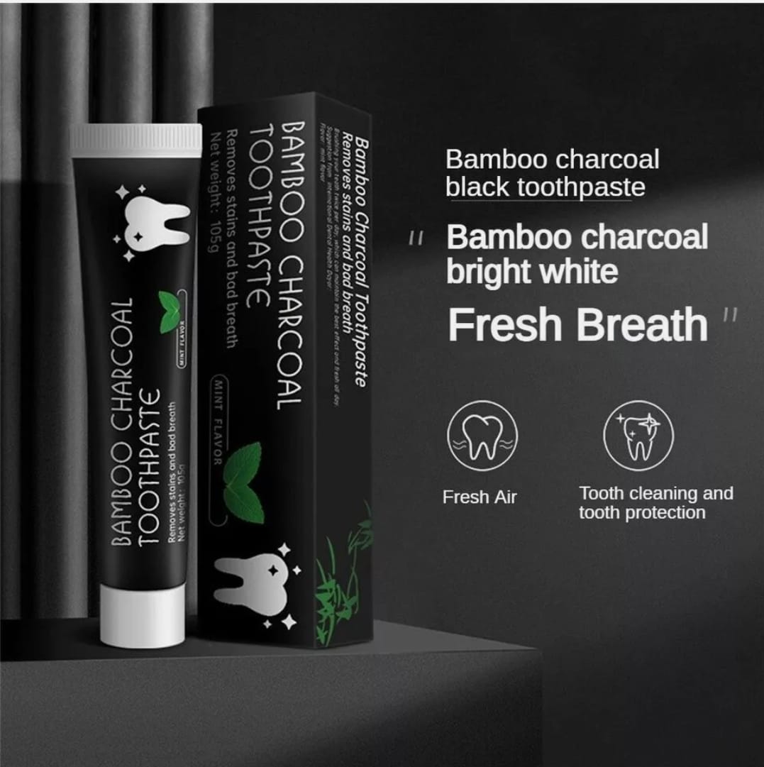 Bamboo Charcoal Toothpaste with Mint Flavor – 150g