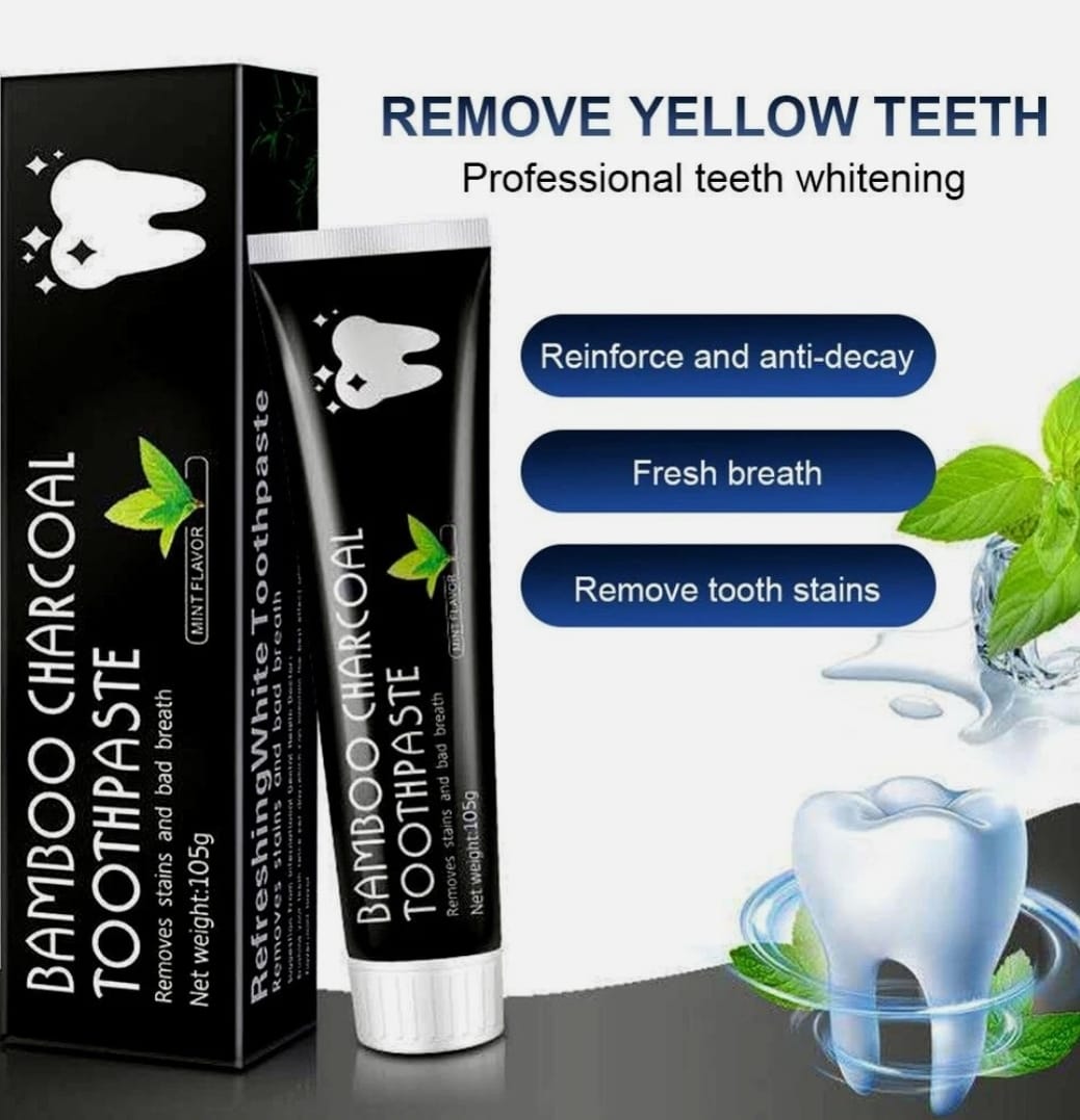 Bamboo Charcoal Toothpaste with Mint Flavor – 150g