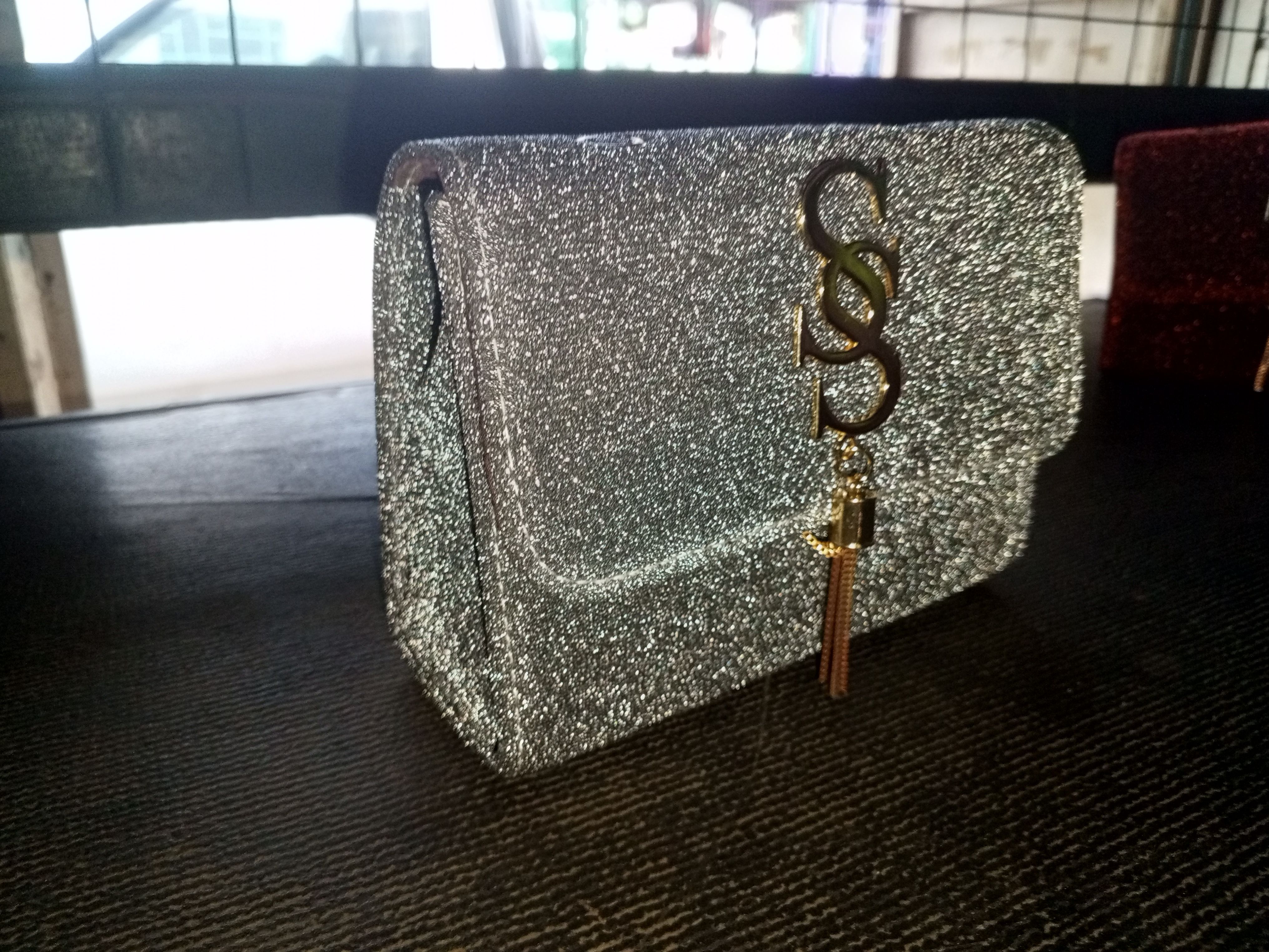 Elegant Fashionable Ladies / Women Chain Crossbody Handbag Versatile Functionality with tassel decoration and polyester lining