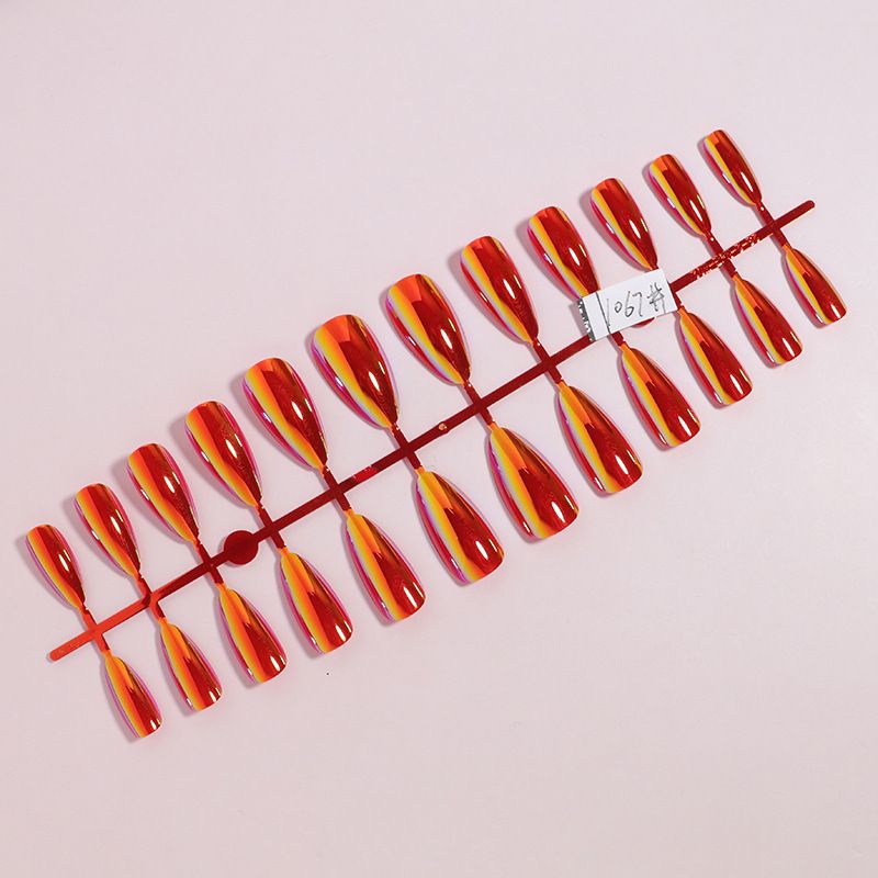24Pcs Solid Chrome Colour Press-On Nails | Salon-Quality, Long-Lasting & Elegant Look | Easy Application, Long Wear & Stunning Finish view 4