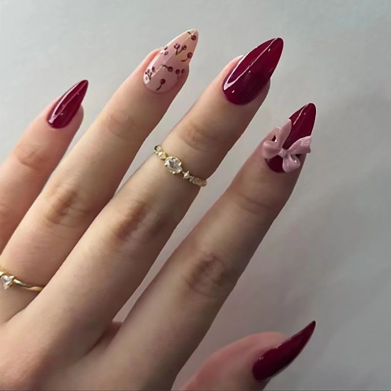 24Pcs Solid Colour Press-On Nails | Salon-Quality, Long-Lasting & Elegant Look | Easy Application, Long Wear & Stunning Finish view 3