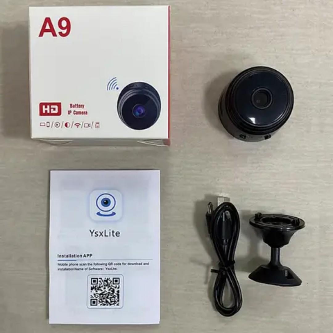 MINI HIDDEN CCTV A9 WIRELESS WIFI CAMERA WITH NIGHT VISION