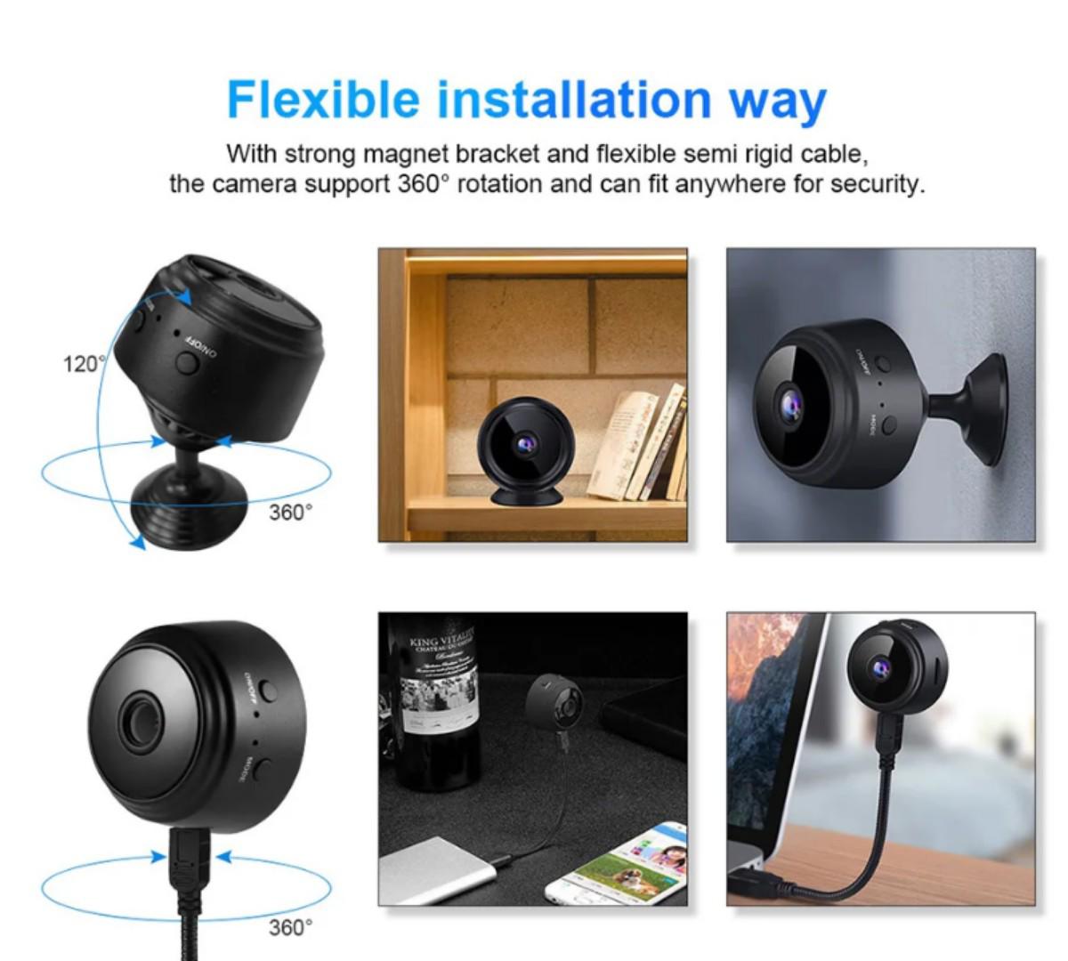 NANNY HIDDEN MINI SURVEILLANCE HD A9 WIFI VIDEO CAMERA