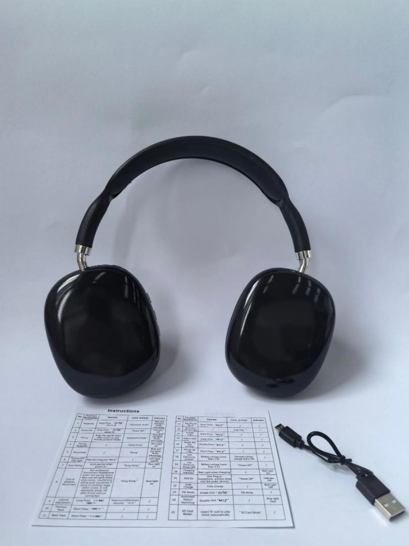 Strong bass wireless noise cancelling p9 Bluetooth headphones