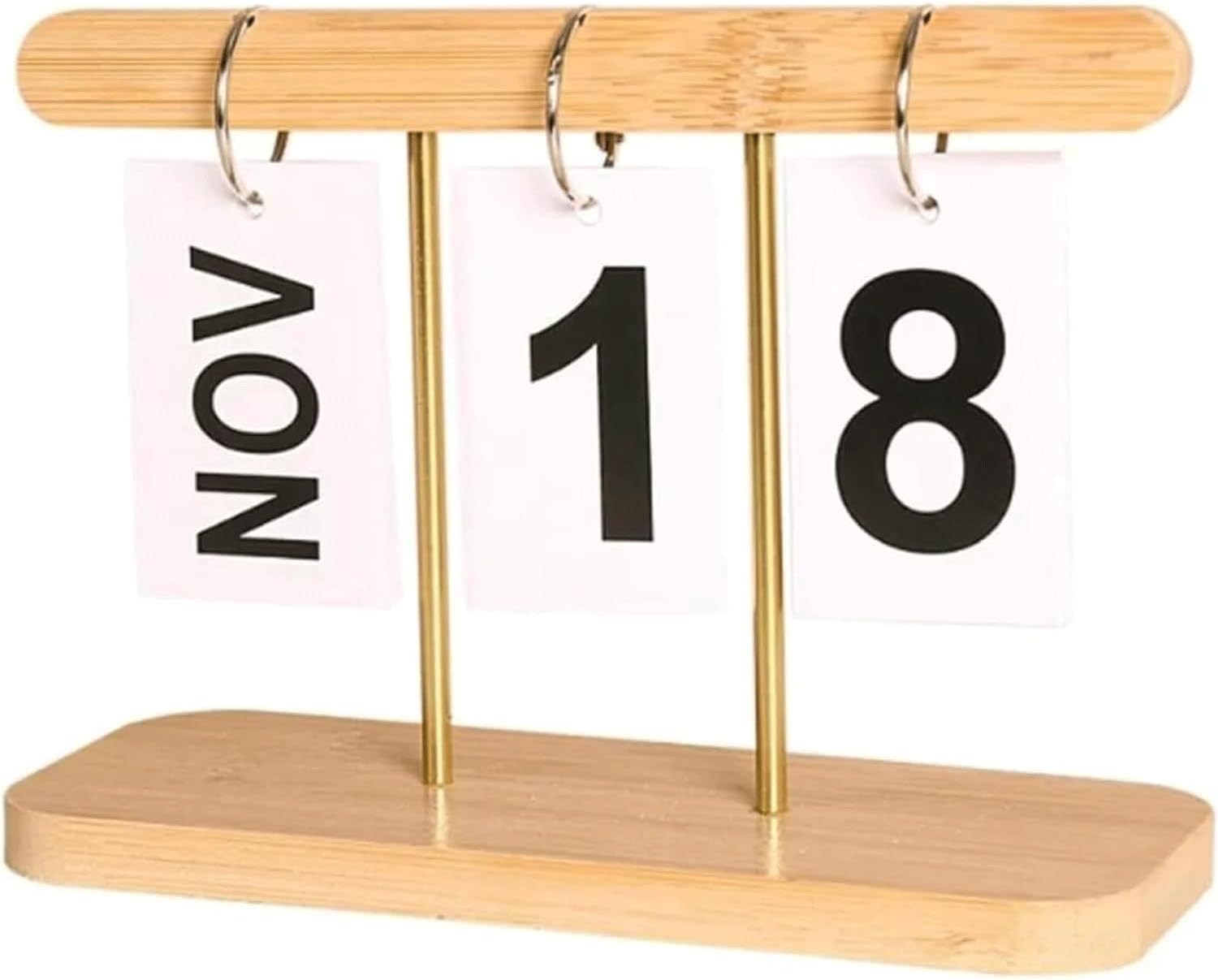 Office or Home Nordic Style Wooden Perpetual Calendar or Home Decor