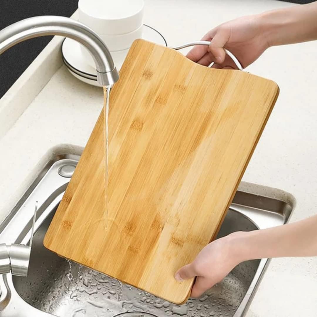 Double Sided Thickened Solid Wooden Chopping Board -28cm by 38cm