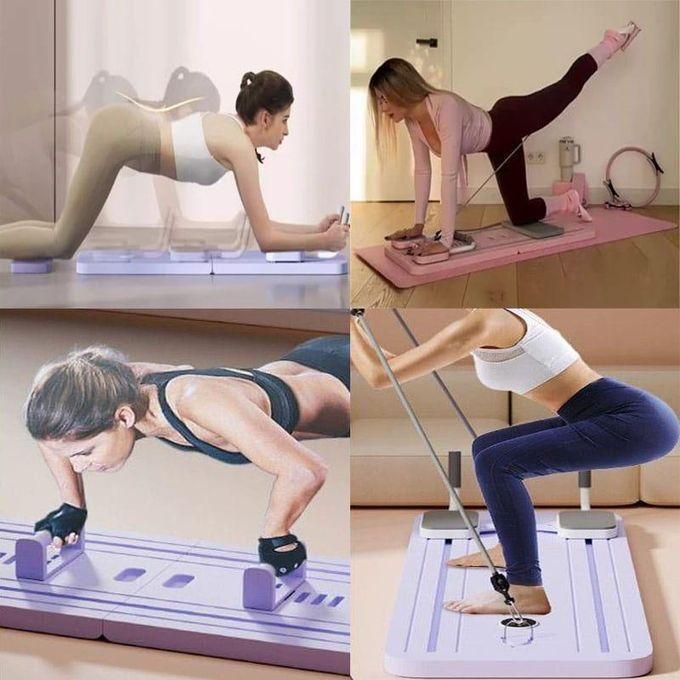 Multifunctional Pilates Board Ab Wheel & Full Body Workout Trainer