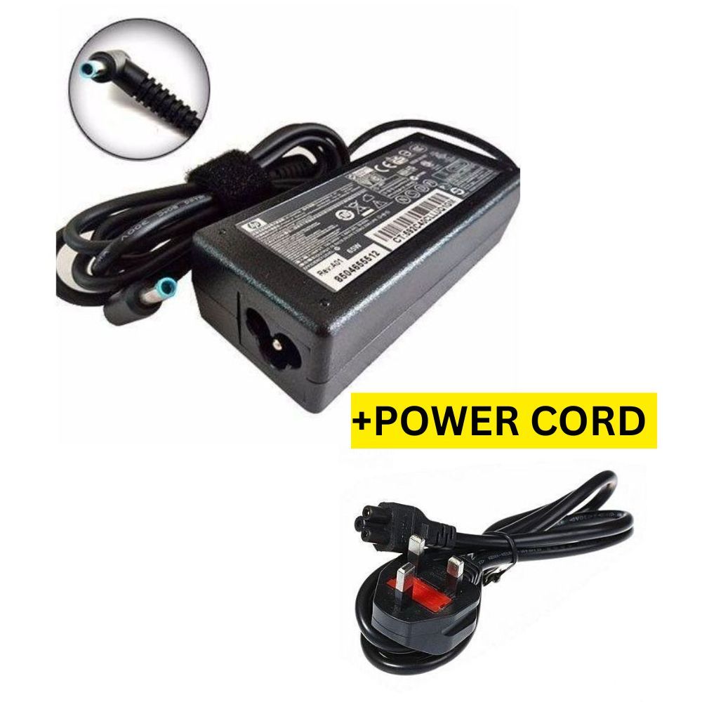 HP Chromebook 11 X360 G3 G4 G5 EE Laptop charger - Blue Pin