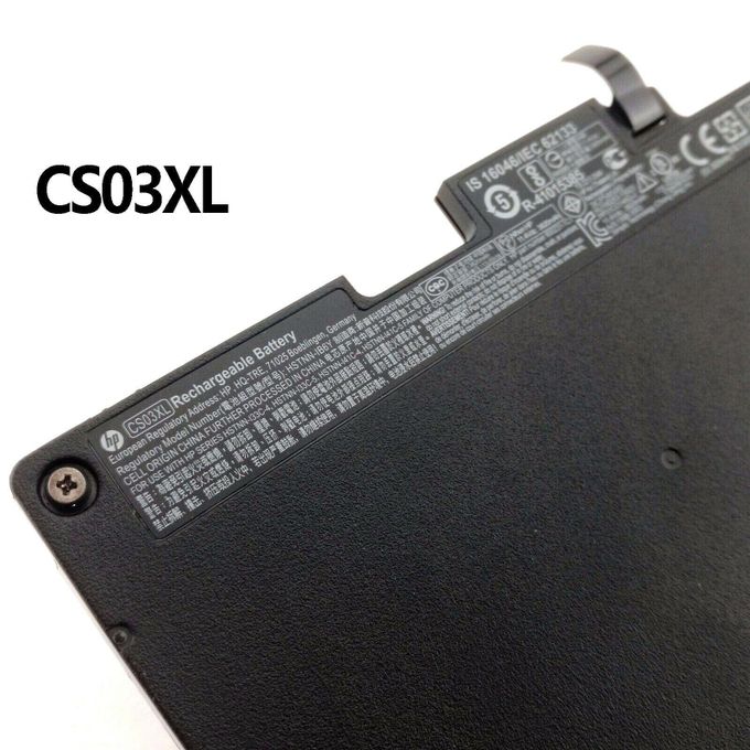HP Laptop Battery For Elitebook 745 755 840 848 850 G3 G4, ZBook 15u G3 G4 ,  CS03XL Model - Black