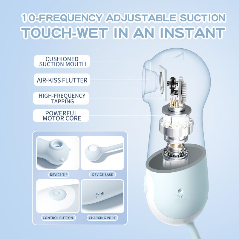 [Astante Living] Rechargeable Cat-Shaped Clitoral Suction Vibrator – 10-Speed Air Pulse Stimulator for Women | G-Spot & Nipple Massager | Foreplay Toy & Romantic Gift