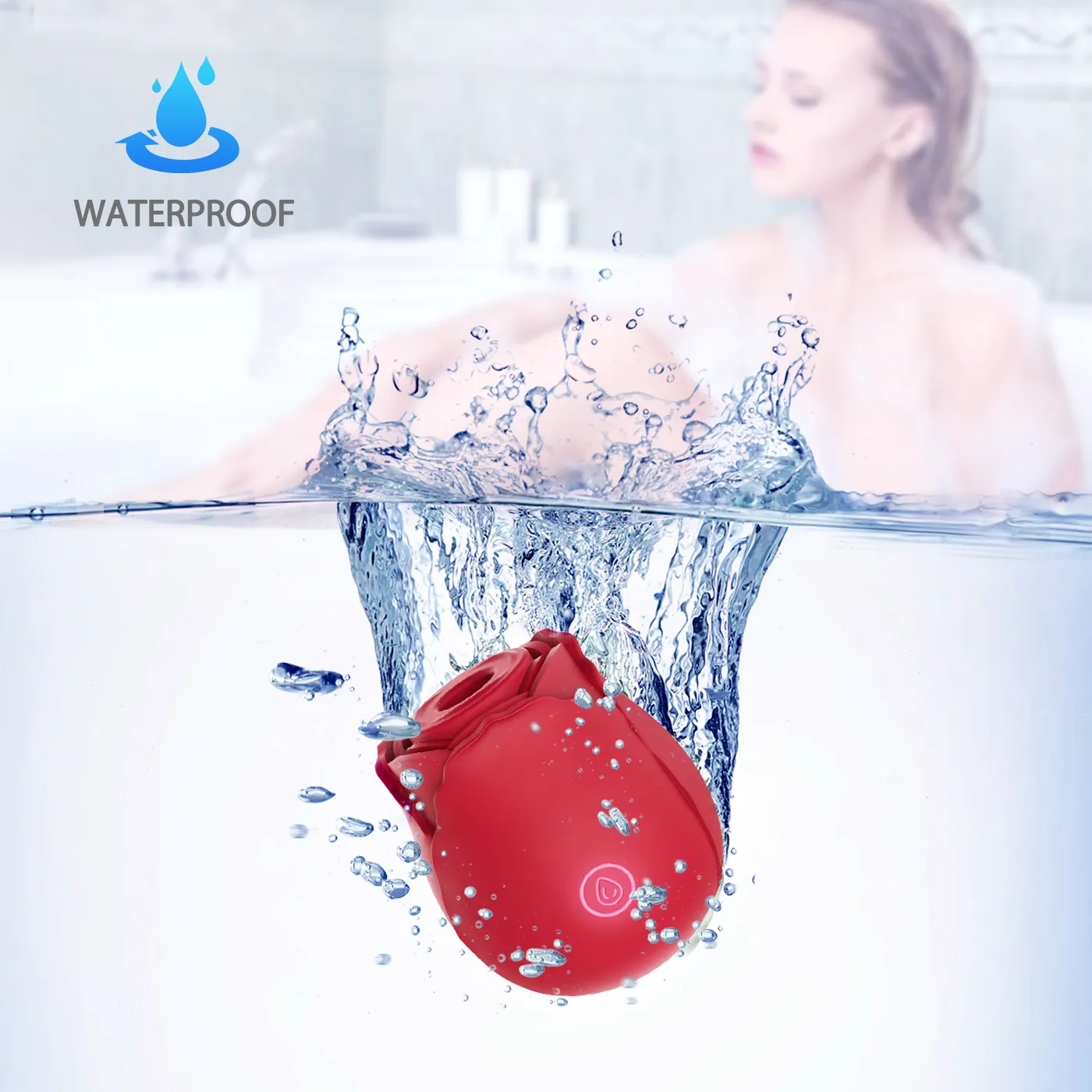 Rose Vibrator for Women –  10-Frequency Vibration, Nipple & G-Spot Clitoral Massager, Waterproof Rechargeable Adult Sex Toy for Solo & Couples Foreplay
