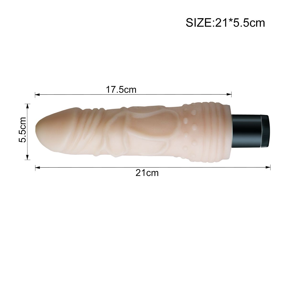 Large Thick 8.3in Dildo Realistic Veined Huge Shaft Vibrator Vibrating Adult Sex Toys for Women Senior Player Valentine Gift for Girlfriend Wife - image 2