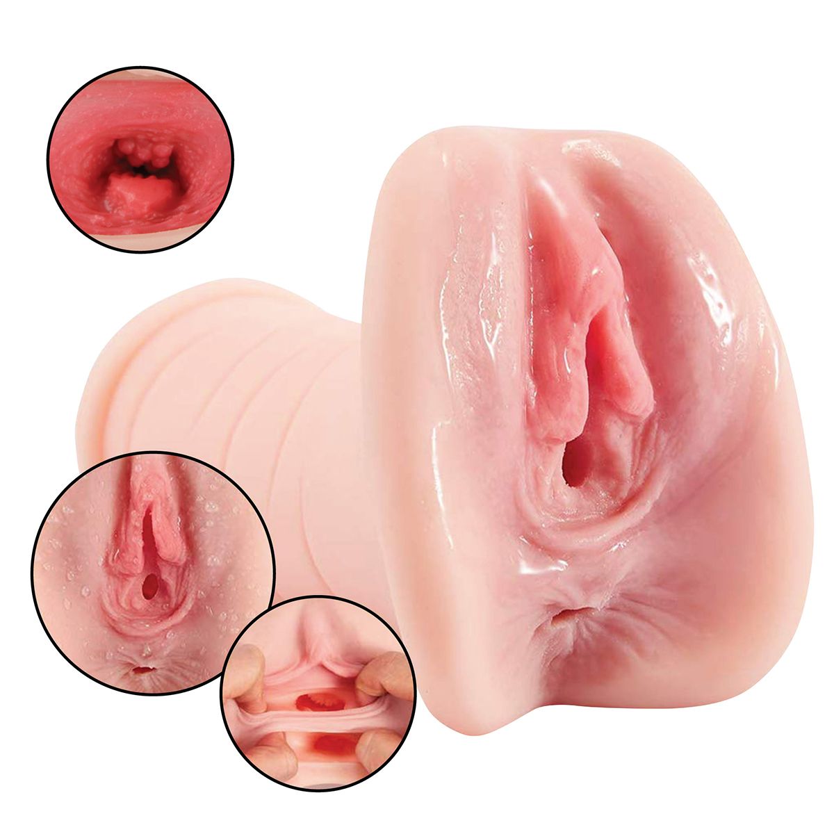 New Male Realistic Masturbator Airplane Cup 3D Vagina Pocket Pussy Penis Massage Passion Toy Blowjob Masturbation Love Doll Flashlight Jerkoff Stroker Adult Sex Toys For Men - image 2
