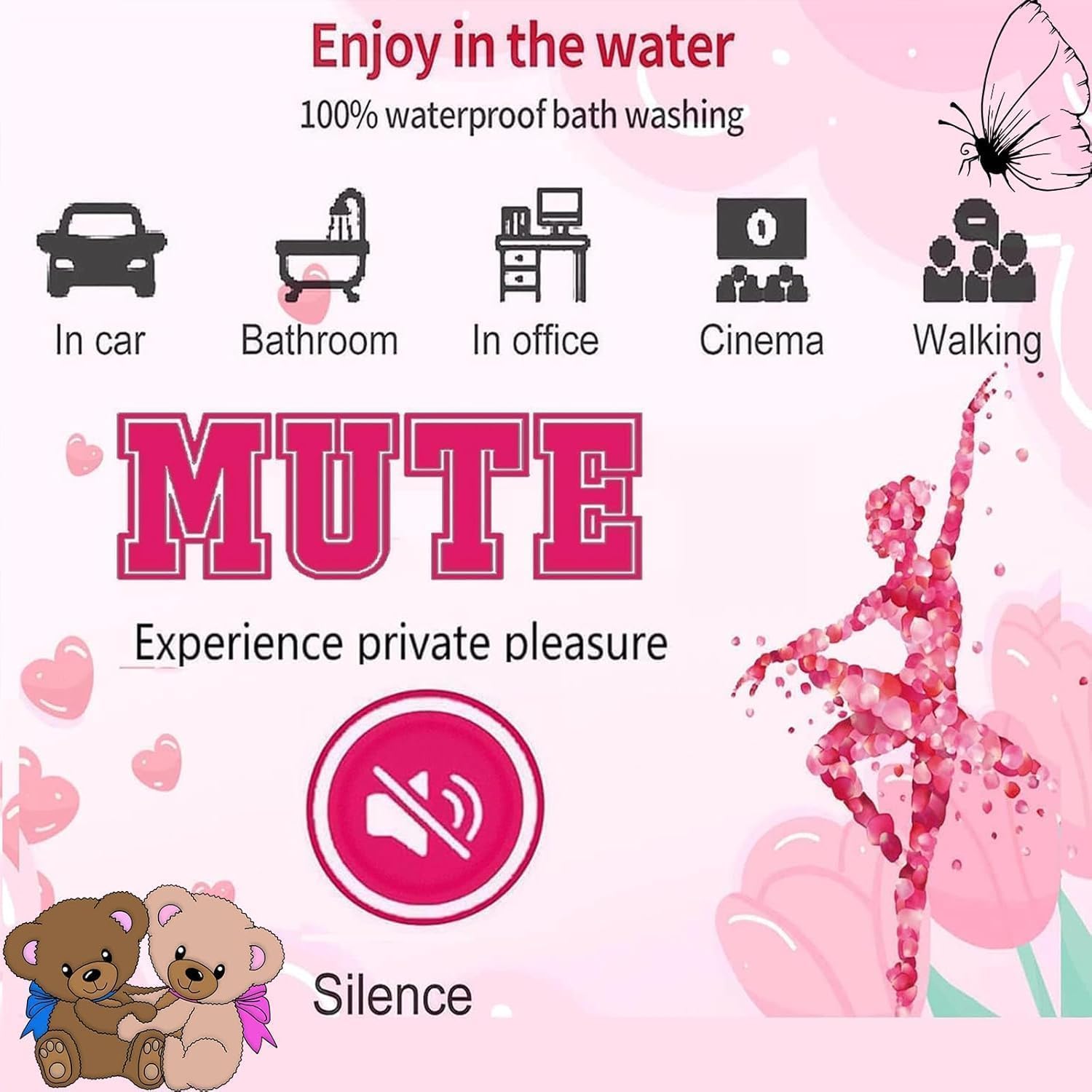 Rose Tongue-Licking Suction Vibrator, Retractable Rose-Shaped Electric Sex Toy with Upper Clitoral Suction and Lower Vibration, Nipple and Anal Stimulator, Red Gift for Women and Couples