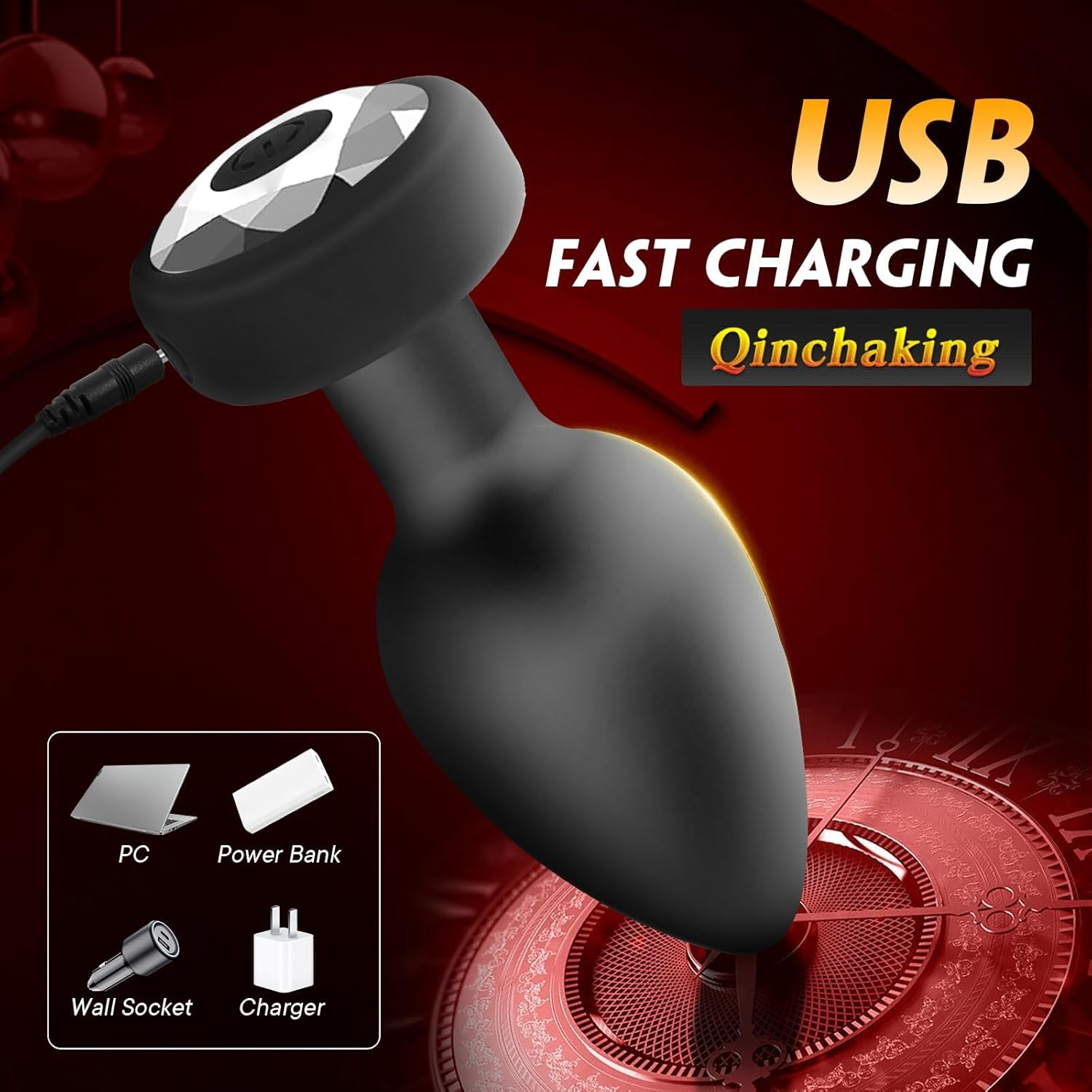 [Astante Living ] Smart Anal Plug Vibrator Wireless Remote Control Butt Plug Vibrating Male Prostate Massage Waterproof Rechargeable Silicone Adult Sex Toy for Men Women Couples