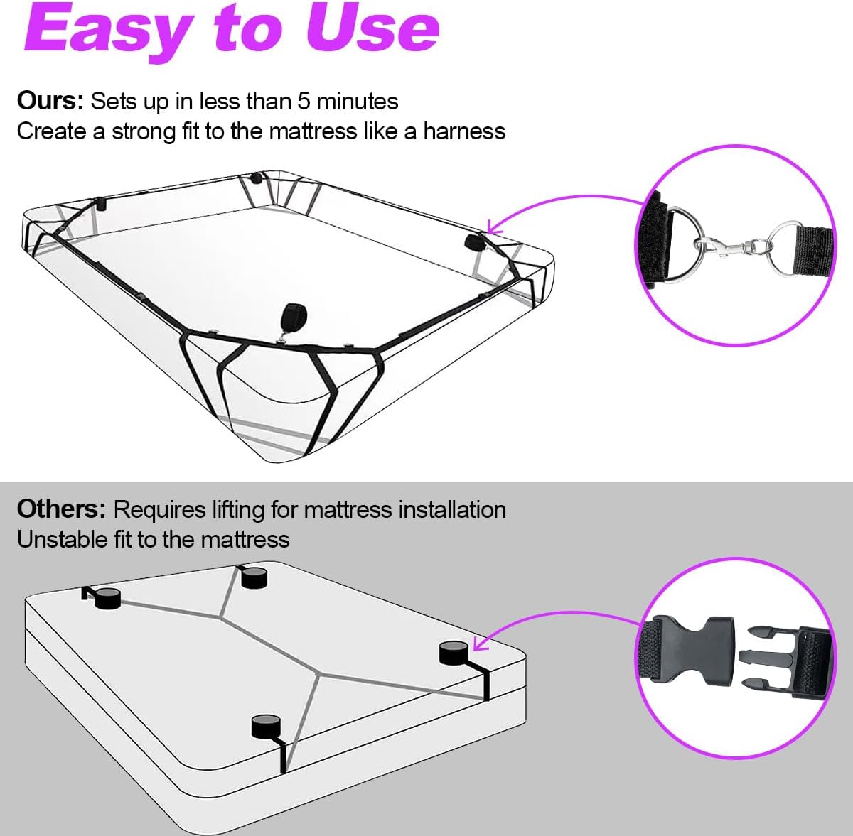 [Astante Living] BDSM Bed Restraints Sex Game Bondage Kits Couple SM Fetish Gear Adult Toy with Adjustable Hands Ankle Wrist Cuffs Tickler Soft Strap Sex Toys for Women Couples