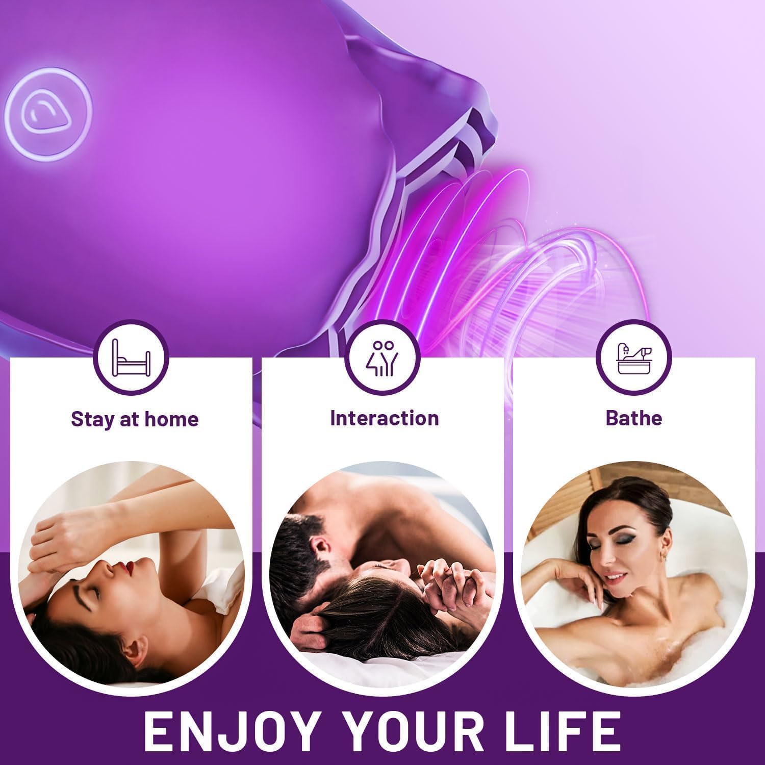 [Astante Living]Women Rose Clitoris Sucking Vibrator – Powerful Nipple Sucker & Oral Stimulator, Waterproof Rechargeable Mini Massager, Compact Adult Sex Toy Gift for Girlfriend or Wife