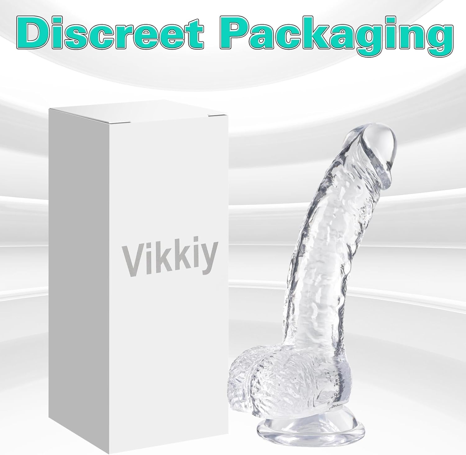 [Astante Living ] Clear  Dildo Options Realistic Silicone Dildos Colorful Monster Cock with Balls Suction Cup G-Spot Anal Lifelike Curved Adult Sex Toy for Women Perfect Love Gift for Couples Girlfrie