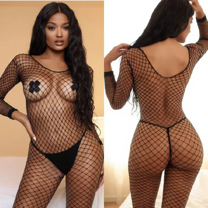 [Astante Living ] Sexy Top+Underwear Sex Lingerie Fishing Net High Elasticity Hollowed out Bra underpant sex toys adult gift Sexy lace Nightwear for Sex Gift for Girlfriend Wife