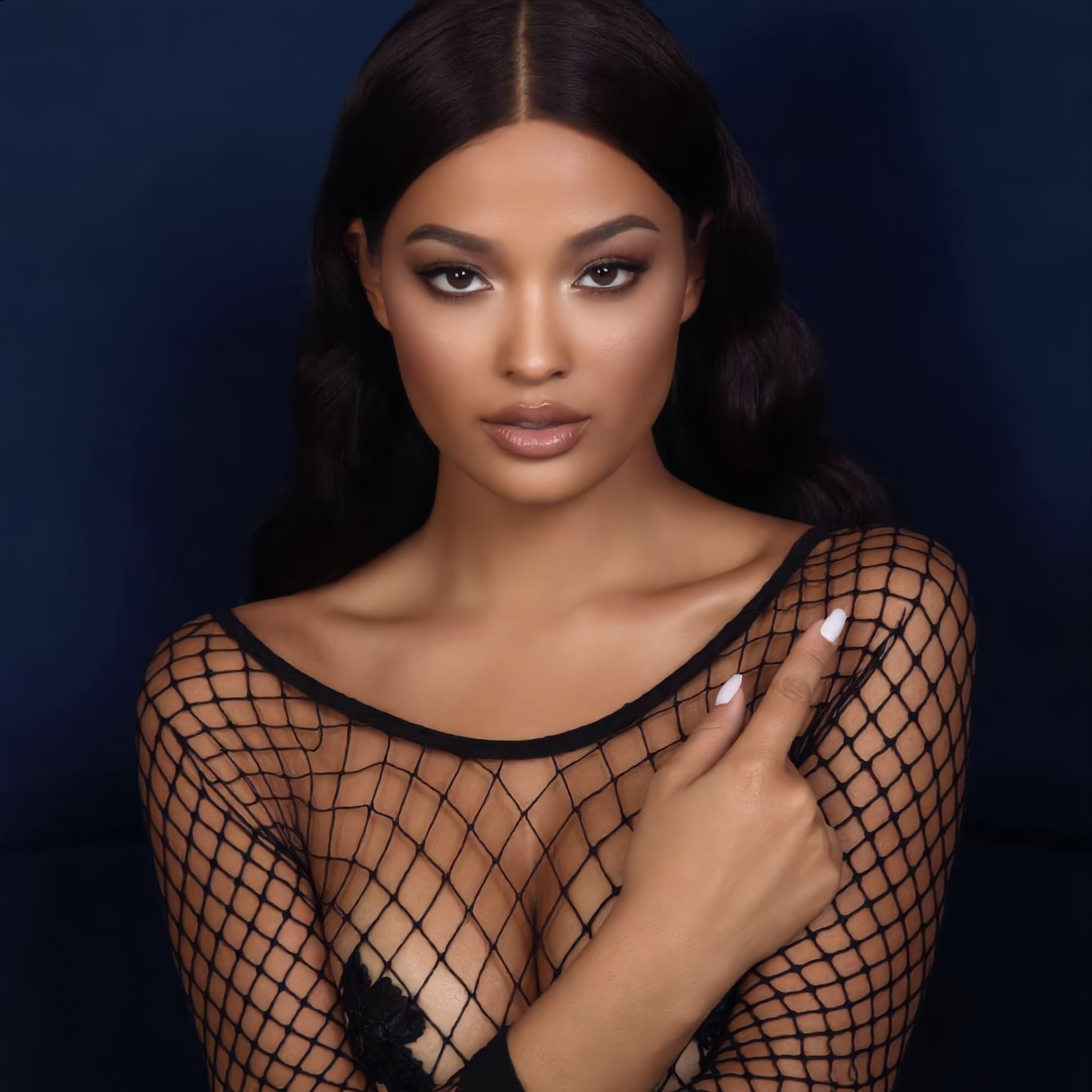 [Astante Living ] Sexy Top+Underwear Sex Lingerie Fishing Net High Elasticity Hollowed out Bra underpant sex toys adult gift Sexy lace Nightwear for Sex Gift for Girlfriend Wife