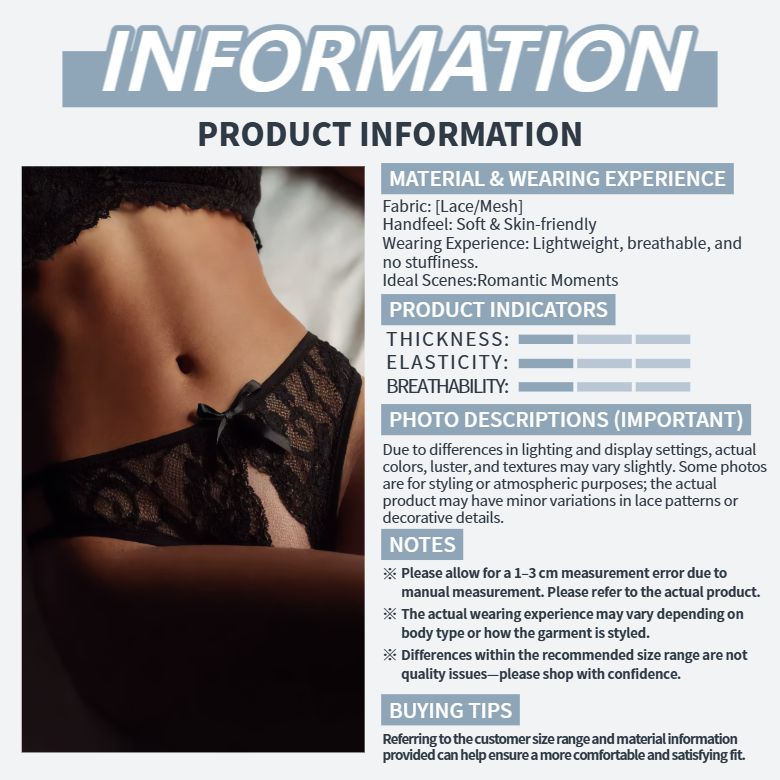 [Astante Living] Women Sexy Open Crotch Lace Panties – Crotchless Thong Mesh Lingerie G-String Underwear for Ladies, Wife & Couples, One Size Fits Most