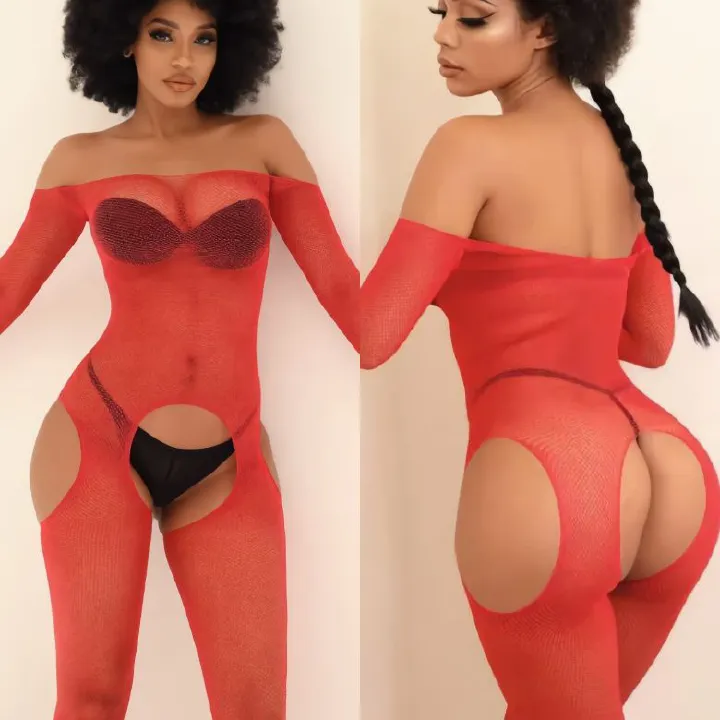 [Astante Living] Sexy Top+Underwear Sex Lingerie Fishing Net High Elasticity Hollowed out Bra underpant sex toys adult gift Sexy laceOutfit for Women, Erotic Nightwear for Couples