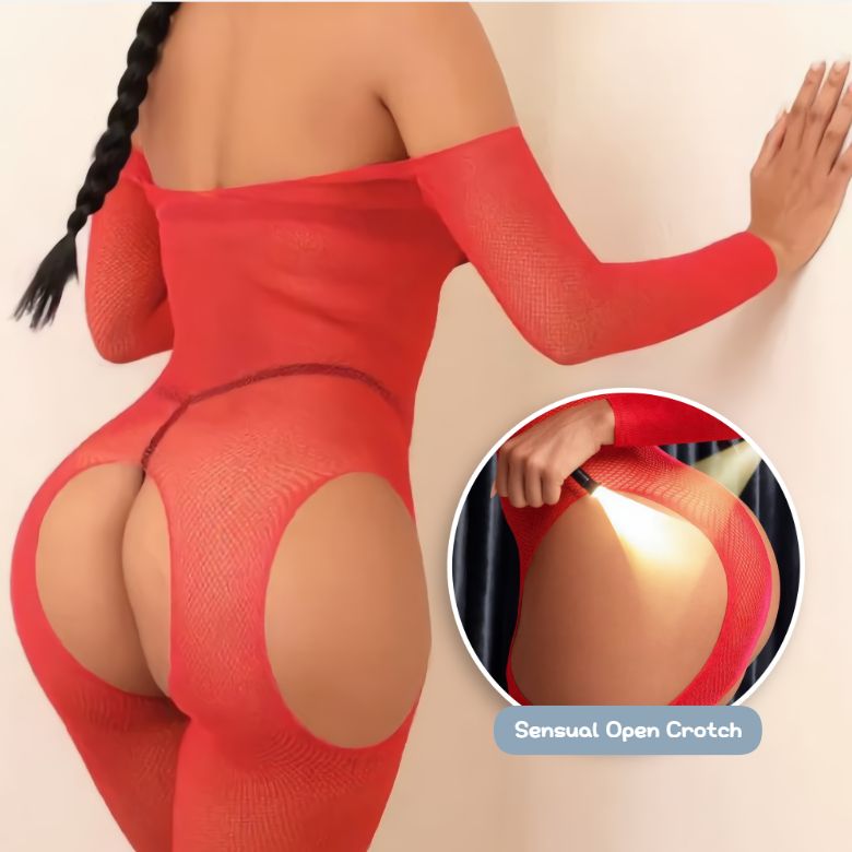 [Astante Living] Sexy Top+Underwear Sex Lingerie Fishing Net High Elasticity Hollowed out Bra underpant sex toys adult gift Sexy laceOutfit for Women, Erotic Nightwear for Couples