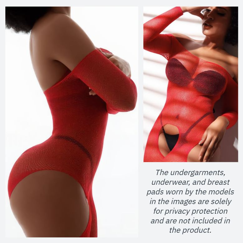 [Astante Living] Sexy Top+Underwear Sex Lingerie Fishing Net High Elasticity Hollowed out Bra underpant sex toys adult gift Sexy laceOutfit for Women, Erotic Nightwear for Couples