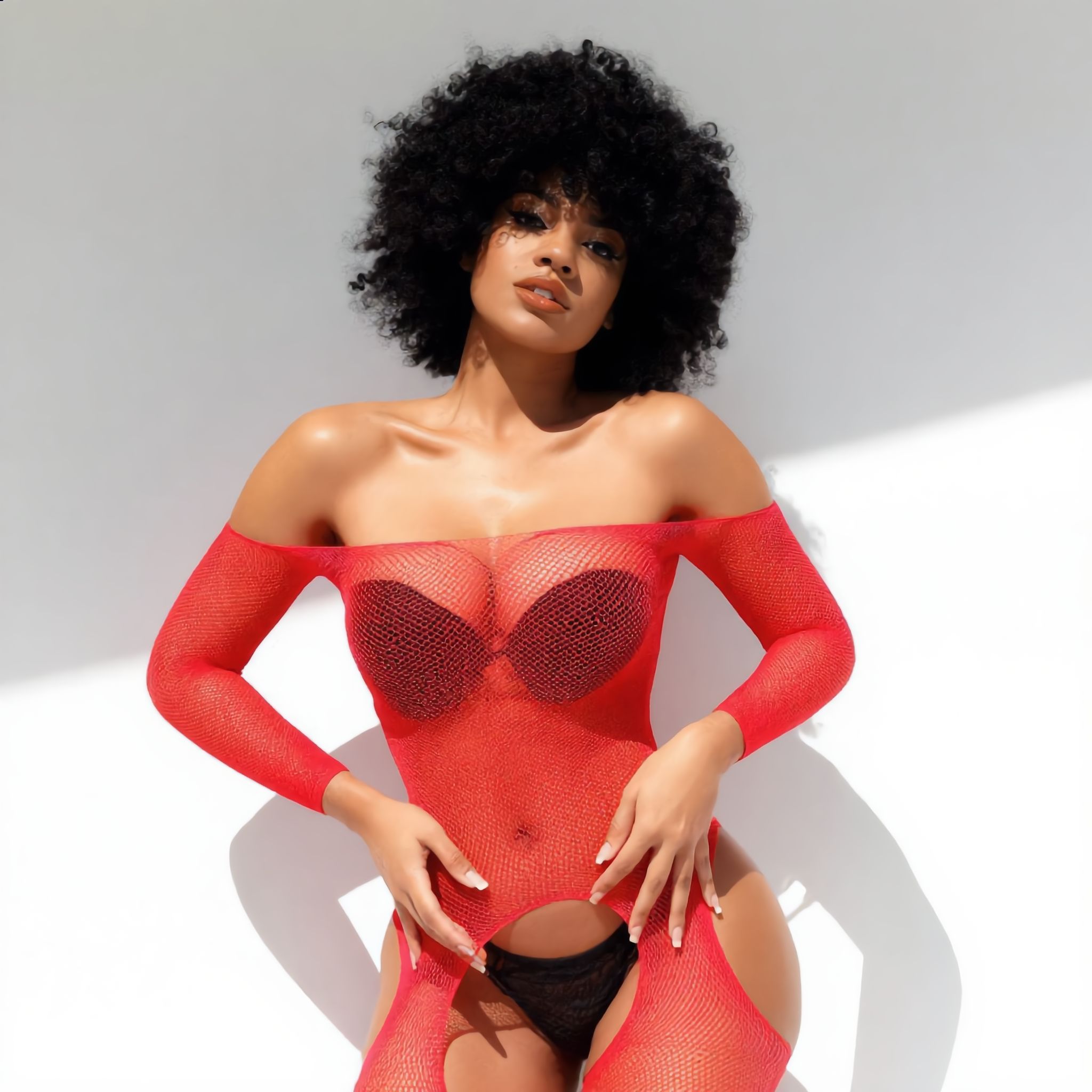 [Astante Living] Sexy Top+Underwear Sex Lingerie Fishing Net High Elasticity Hollowed out Bra underpant sex toys adult gift Sexy laceOutfit for Women, Erotic Nightwear for Couples