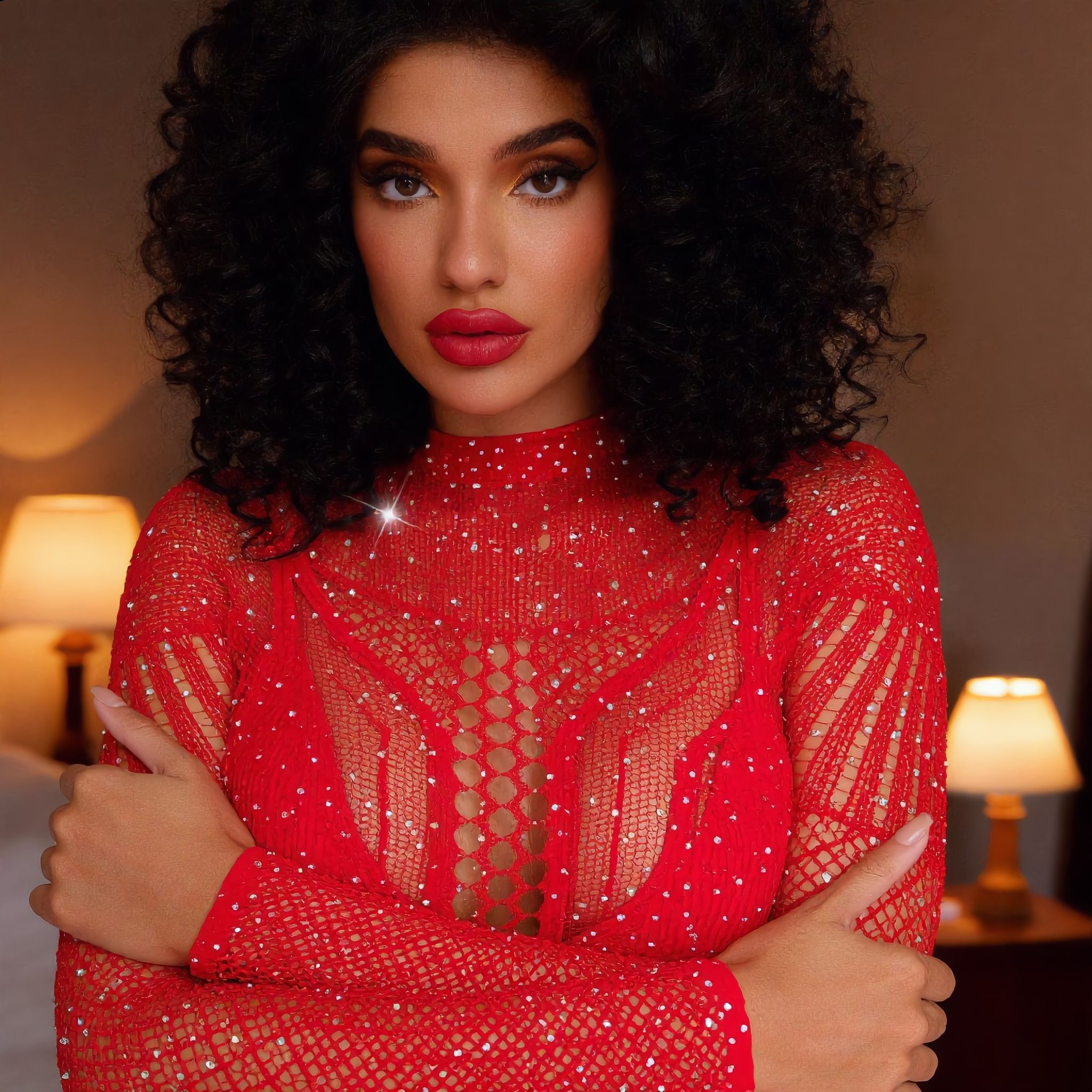 [Astante Living] Women'S Lingerie Sexy Lingerie,Sexy Top+Underwear Sex Lingerie Fishing Net High Elasticity Hollowed out Bra underpant sex toys adult gift Sexy lace