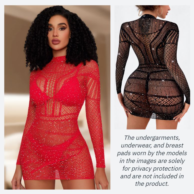 [Astante Living] Women'S Lingerie Sexy Lingerie,Sexy Top+Underwear Sex Lingerie Fishing Net High Elasticity Hollowed out Bra underpant sex toys adult gift Sexy lace