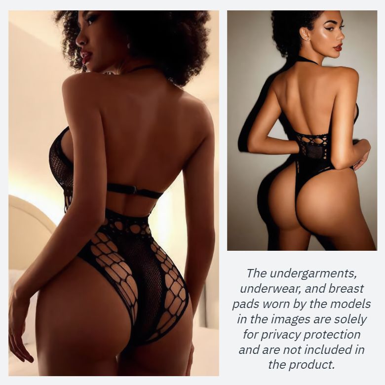 [Astante Living] Sexy Top+Underwear Sex Lingerie Fishing Net High Elasticity Hollowed out Bra underpant sex toys adult gift Sexy laceUnderwear Sex Clothes Nightgow, Erotic Nightwear for Couples